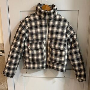 Urban Outfitters BDG Plaid Puffer Jacket NWT